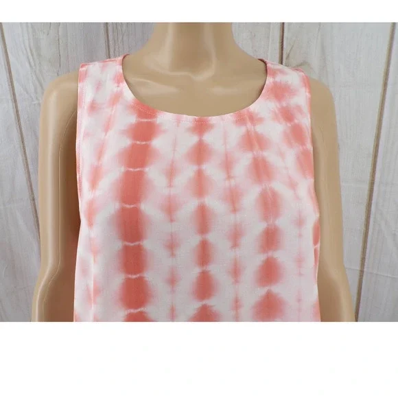 A.N.A. Women's Round Neck Sleeveless Tank Top Shirt Tie Dye NWT Size L - Picture 5 of 10